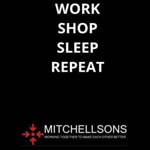 Tote Bag work, shop, sleep, repeat Design